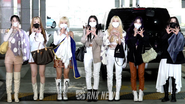 그룹 퍼플키스 (PURPLE KISS / 박지은, 나고은, 도시, 이레, 유키, 채인, 수안) [사진=RNX news]