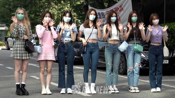 그룹 위클리 (Weeekly / 이재희, 이수진, 지한, 먼데이, 조아, 박소은, 신지)  [사진=RNX news]