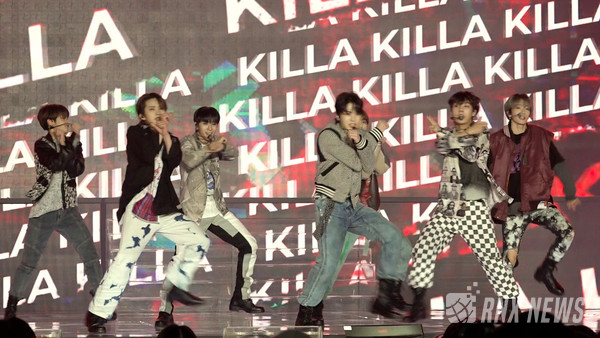 그룹 MIRAE (이준혁, 리안, 유도현, 카엘, 손동표, 박시영, 장유빈) [사진=RNX news]