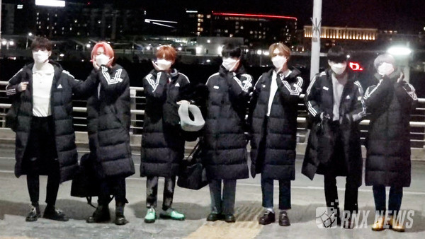 그룹 GHOST9(손준형, 이신, 최준성, 이강성, 프린스, 이우진, 이진우) [사진=RNX news]