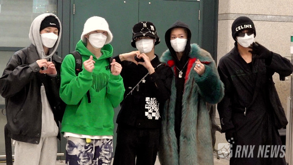 P1Harmony (지웅, 인탁, 종섭, 테오, 소울) [사진=RNX news]