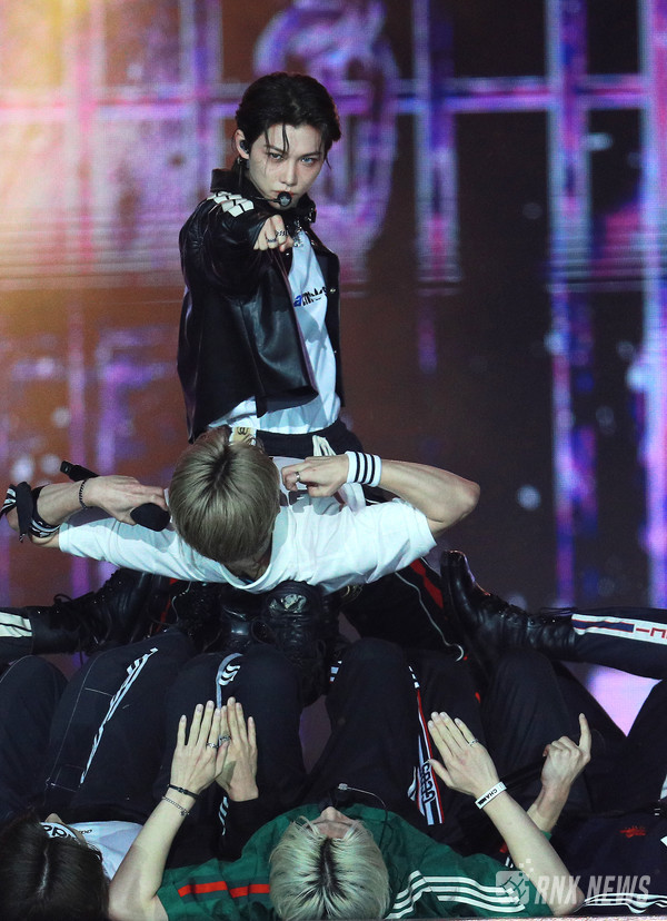 그룹 Stray Kids(스트레이 키즈/방찬, 리노, 창빈, 현진, 한, 필릭스, 승민, 아이엔) [사진=RNX news]