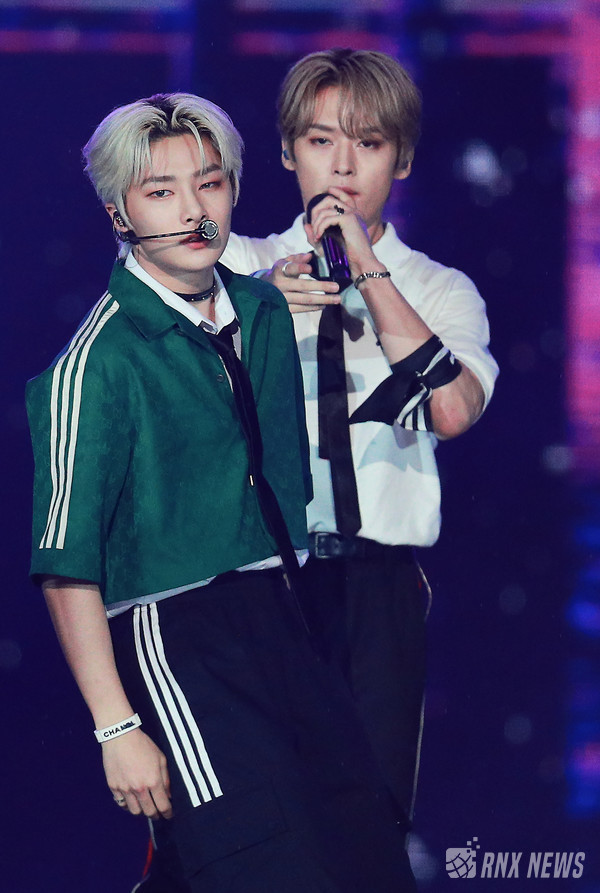 그룹 Stray Kids(스트레이 키즈/방찬, 리노, 창빈, 현진, 한, 필릭스, 승민, 아이엔) [사진=RNX news]