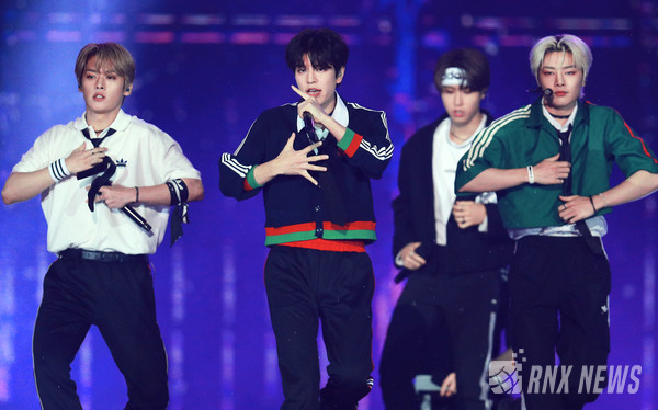 그룹 Stray Kids(스트레이 키즈/방찬, 리노, 창빈, 현진, 한, 필릭스, 승민, 아이엔) [사진=RNX news]