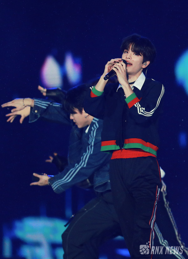 그룹 Stray Kids(스트레이 키즈/방찬, 리노, 창빈, 현진, 한, 필릭스, 승민, 아이엔) [사진=RNX news]