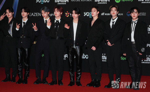 Stray Kids (방찬, 리노, 창빈, 현진, 한, 필릭스, 승민, 아이엔) [사진/영상=RNX news]