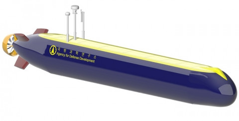 국방과학연구소가 주관하고 한화시스템이 개발에 착수한 ‘초대형급 무인잠수정’ 체계 기술 검증 시작품(試作品)(출처 - 국방과학연구소)