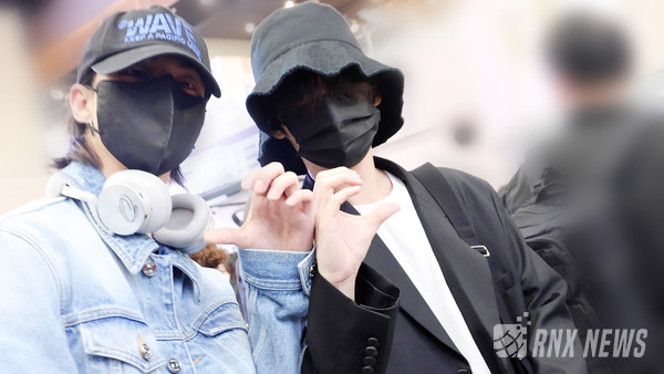 그룹 'StrayKids' 리노(LeeKnow)와 현진(Hyunjin) [사진/영상=RNX news]