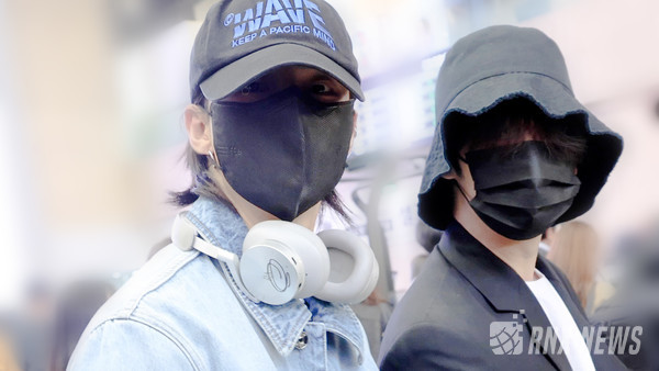 그룹 'StrayKids' 리노(LeeKnow)와 현진(Hyunjin) [사진/영상=RNX news]