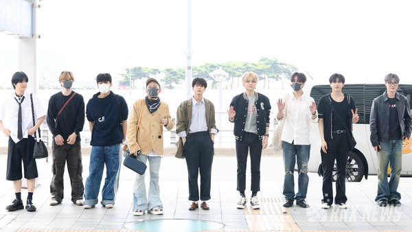 그룹 TREASURE(최현석, 지훈, 요시, 준규, 윤재혁, 아사히, 도영, 하루토, 박정우, 소정환) [사진/영상=RNX news]