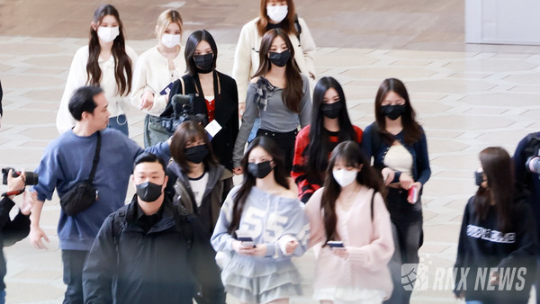 그룹 Hearts2Hearts (H2H/스텔라, 이안, 지우, 유하, 카르멘,  예온, 에이나, 주은)[사진/영상=RNX news]